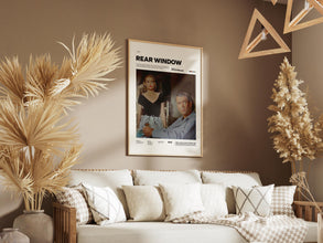 Rear Window Poster, James Stewart and Grace Kelly Poster, Alfred Hitchcock Film Rear Window Print, Cult Movie Wall Decor Idea 4359128589