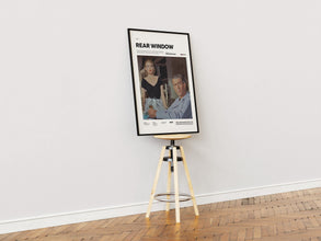Rear Window Poster, James Stewart and Grace Kelly Poster, Alfred Hitchcock Film Rear Window Print, Cult Movie Wall Decor Idea 4359128589