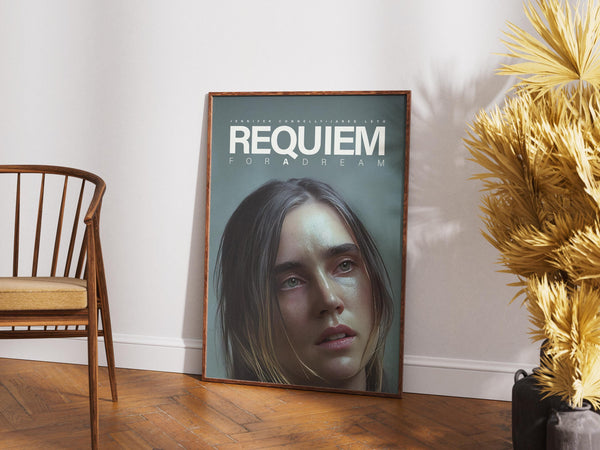 Requiem For a Dream Poster, Movie Wall Art Print, Jennifer Connelly, Vintage Retro Film 1892571051