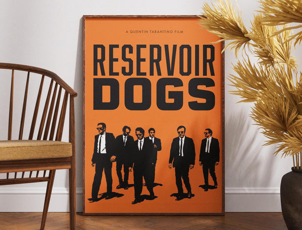 Reservoir Dogs Movie Poster, Minimalist Film Poster, Wall Art, Retro Vintage Poster, Quentin Tarantino, Gift for Him, Print Art, Wall Art 1878968100