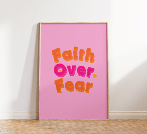 Retro Christian Wall Print, Faith Print, Christian Poster, Scripture Art, Digital Download, Wall Decor, Printable Art, Psalms, Pink poster 1628143403