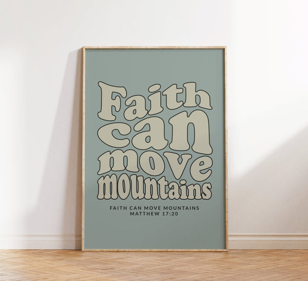 Retro Christian Wall Print, Matthew, Faith Print, Christian Poster, Bible Verse, Digital Download, Wall Decor, Scripture Art, Christian Gift 1518149290