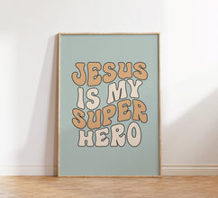 Retro Christian Wall Print, Retro Groovy Poster, Christian Poster, Bible Verse, Digital Download, Wall Decor, Printable Art, Christian Gift 1561095241