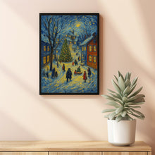 Retro Christmas Eve Print Vintage Farmhouse Holiday Wall Art