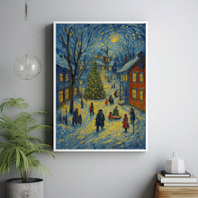 Retro Christmas Eve Print Vintage Farmhouse Holiday Wall Art