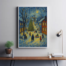 Retro Christmas Eve Print Vintage Farmhouse Holiday Wall Art