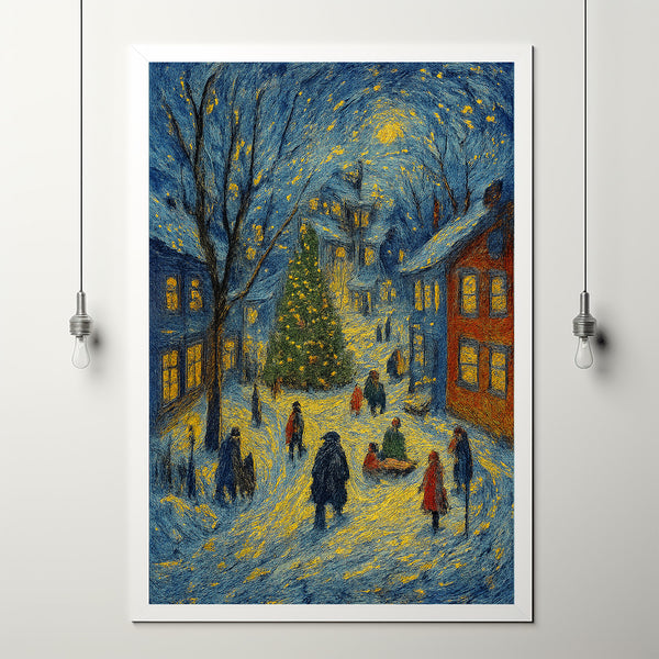 Retro Christmas Eve Print Vintage Farmhouse Holiday Wall Art copy
