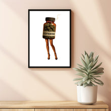 Retro Dopamine Art Decor, Dopamine Weed Art Cannabis Poster Collage Art Retro Surreal Art