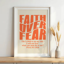 Retro Groovy Christian Print, Psalm Scripture Faith over Fear, Christian Poster, Bible Verse, Digital Download, Wall Decor, Printable Art 1767590448
