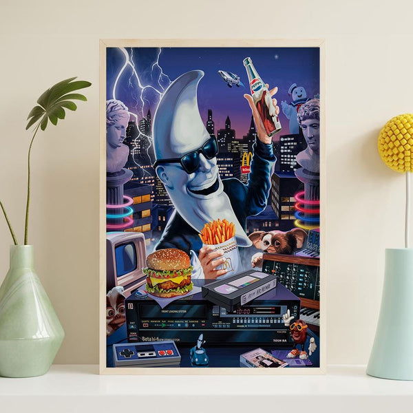 Retro Moon Man Mac Tonight Reprint Canvas Poster, HD Poster print, Vintage Poster, Art Collectibles, Home decoration, Wall Art, Unframed 1808317150