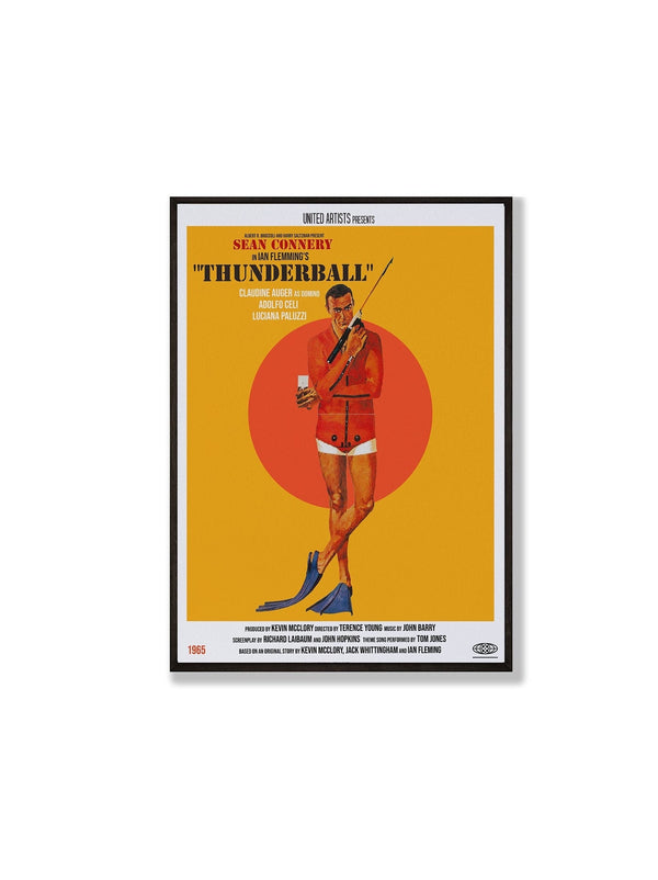 Retro Thunderball Movie Poster, Midcentury Modern Art Print 1320993027 5164