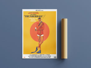 Retro Thunderball Movie Poster, Midcentury Modern Art Print 1320993027