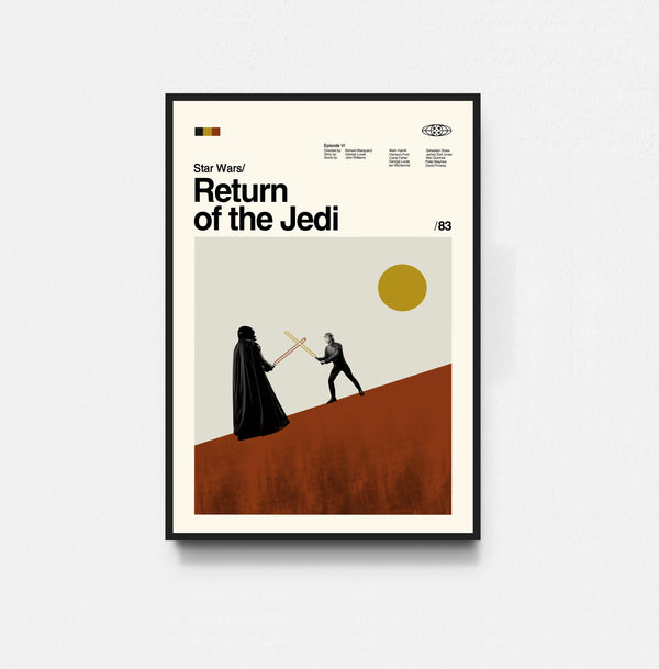Return of the Jedi - Star Wars Poster, Star Wars Print, Tv Series Poster, Midcentury Art, Minimalist Art, Retro Poster, Vintage Poster 1766978486