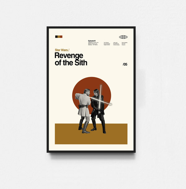 Revenge of the Sith - Star Wars Poster, Star Wars Print, Tv Series Poster, Midcentury Art, Minimalist Art, Retro Poster, Vintage Poster 1818323266