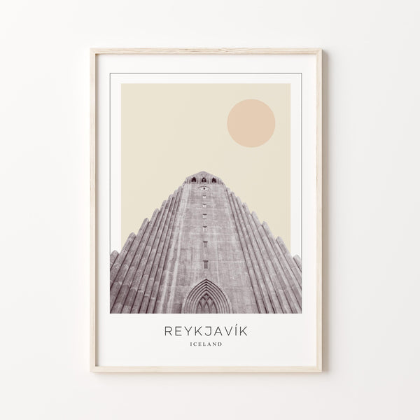 Reykjavík Poster Print, Reykjavík Travel Poster, Reykjavík Minimalistic Wall Art, Reykjavík, Iceland 1868247438