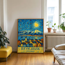 Reykjavík Travel Poster Wall Art, Iceland Reykjavík Poster, Reykjavík Travel Wall Art, Iceland Travel Print, Reykjavík Travel Gift