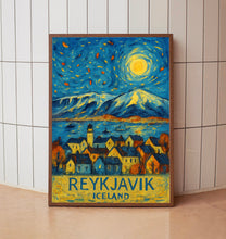 Reykjavík Travel Poster Wall Art, Iceland Reykjavík Poster, Reykjavík Travel Wall Art, Iceland Travel Print, Reykjavík Travel Gift