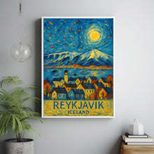 Reykjavík Travel Poster Wall Art, Iceland Reykjavík Poster, Reykjavík Travel Wall Art, Iceland Travel Print, Reykjavík Travel Gift