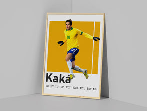 Ricardo Kaka Poster, Brazilian Soccer Legend, Man Cave Decor Sport Poster 1594508637