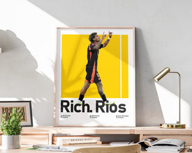 Richard Rios Soccer Poster Colombian Footballer Wall Art Sport Poster 1803429738