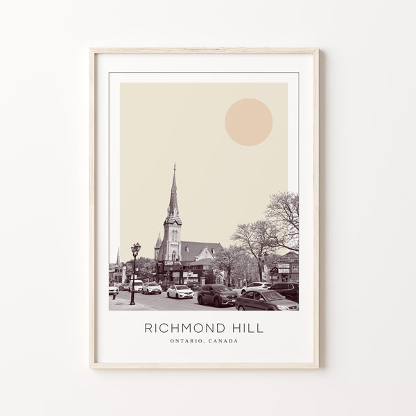 Richmond Hill Poster Print, Richmond Hill Travel Poster, Richmond Hill Minimalistic Wall Art, Richmond Hill, Ontario, Canada 1868248490