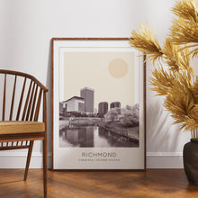 Richmond Poster Print, Richmond Travel Poster, Richmond Minimalistic Wall Art, Richmond, Virginia, United States 1868249652