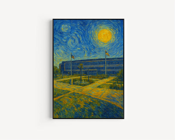 Richmond Poster Print, Richmond Travel Poster, Richmond Van Gogh Style Wall Art, Richmond, California, United States