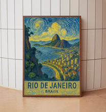 Rio de Janeiro Travel Print, Brazil Rio de Janeiro Travel Art Wall Decor, Home Decor Wall Art, South America Travel Poster