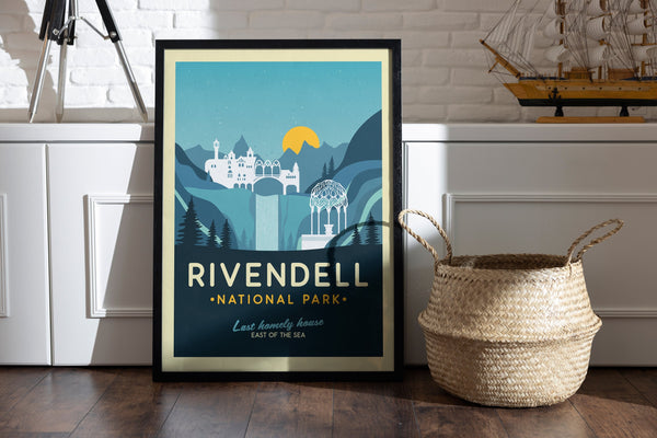 Rivendell Poster, Rivendell National Park Poster, Lord of the Rings Posters, LOTR Posters, Middle earth Posters, LOTR Art Prints, Art 1738288804
