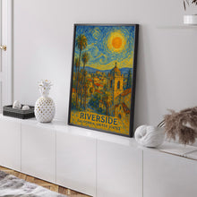 Riverside Poster Print, Riverside Travel Poster, Riverside Van Gogh Style Wall Art, Riverside, California, United States