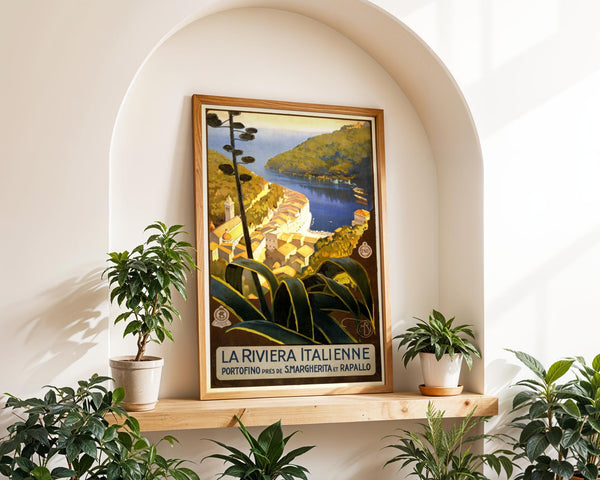 Riviera, Italian Vintage Travel Poster Art (Digital Download) 575265414