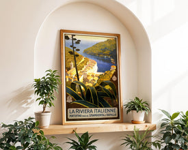Riviera, Italian Vintage Travel Poster Art (Digital Download) 575265414