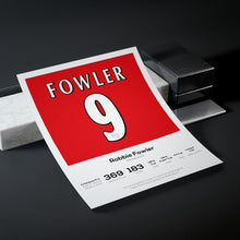 Robbie Fowler Liverpool Legend Stats Football Print 871649790