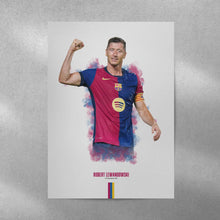 Robert Lewandowski FC Barcelona Poster La Liga Football Wall Art 1778564298