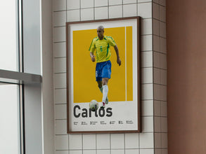 Roberto Carlos Poster, Brazilian Football Legend Print Sport Poster 1580318170