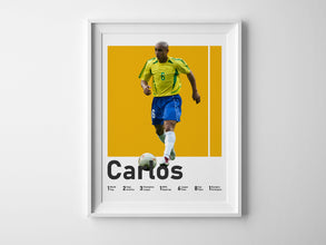 Roberto Carlos Poster, Brazilian Football Legend Print Sport Poster 1580318170