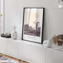 Rochester Poster Print, Rochester Travel Poster, Rochester Minimalistic Wall Art, Rochester, Minnesota, United States 1868248518