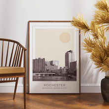 Rochester Poster Print, Rochester Travel Poster, Rochester Minimalistic Wall Art, Rochester, Minnesota, United States 1868248518