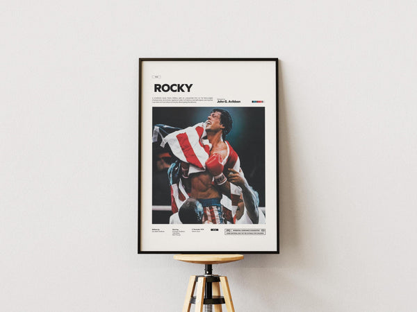 Rocky Movie Poster  Sylvester Stallone's Rocky Movie Print  Special Design Poster  Glossy Paper Movie Poster  Wall Decor Idea 1857733512