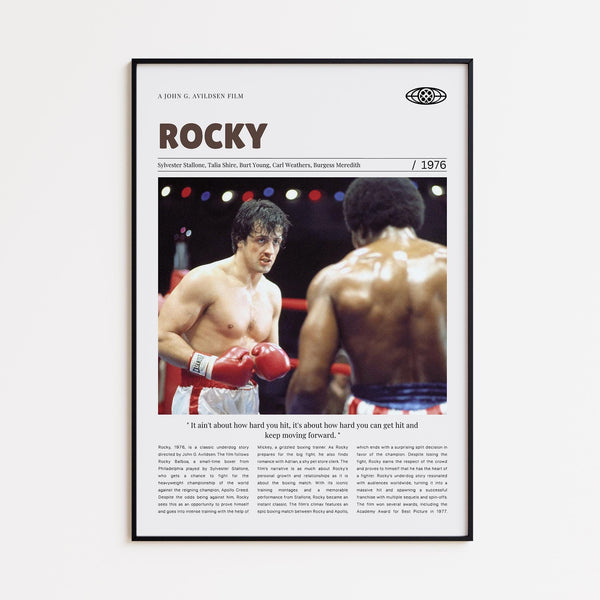Rocky, John G. Avildsen, Retro Movie Poster, Custom Movie Poster 4421168053