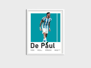 Rodrigo De Paul Poster, Argentinian Football Art Sport Poster 1535519789