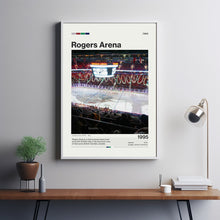 Rogers Arena Poster, Vancouver Canucks Poster Print, NHL Arena Poster, Hockey Fan Gift Print