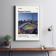 Rogers Centre Poster, Toronto Blue Jays Poster Print, MLB Stadium Poster, Baseball Fan Gift Print