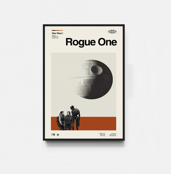 Rogue One - Star Wars Poster, Star Wars Print, Tv Series Poster, Midcentury Art, Minimalist Art, Retro Poster, Vintage Poster 1814477760 4023