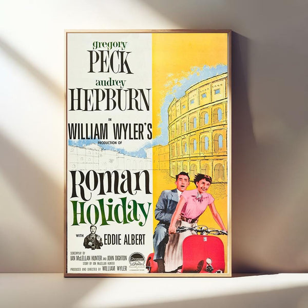 Roman Holiday Movie Poster, Classic Film, Room Decor, Canvas Posters, Wall Art Poster, Poster Gifts 4337441385
