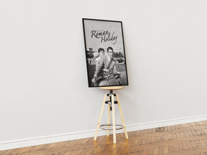 Roman Holiday Poster, Retro Movie Poster, Vintage Poster, Gift for Her, Romantic Movies, Audrey Hepburn, Gregory Peck, William Wyler, Italy 1889950714