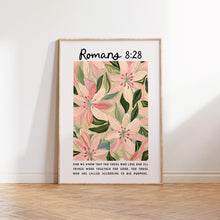 Romans 828 Print, Flower Market Print, Christian Wall Art, Bible Verse Poster, Digital Download, Spring Wall Art, Floral Prints 1869227974