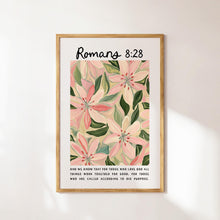Romans 828 Print, Flower Market Print, Christian Wall Art, Bible Verse Poster, Digital Download, Spring Wall Art, Floral Prints 1869227974
