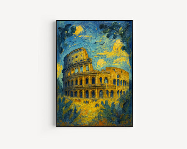Rome Italy Travel Poster Wall Art, Rome Colosseum Poster, Colosseum Rome Wall Art, Italy Architecture Travel Print, Travel Gift