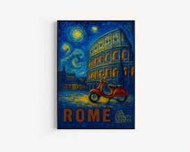 Rome Travel Poster - Italy Wall Art Print, Illustration Poster, Artwork, Home & Office decor, Gift idea, Travel print, Colosseum print